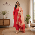 Dola Silk with handwork Kurta Set