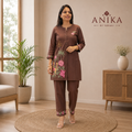 Pure Cotton Embroidered Coord Set