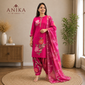 Premium Pink Floral Kurta Set