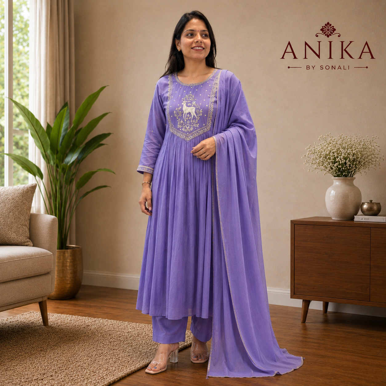 Premium Mal Chanderi Kurta Set
