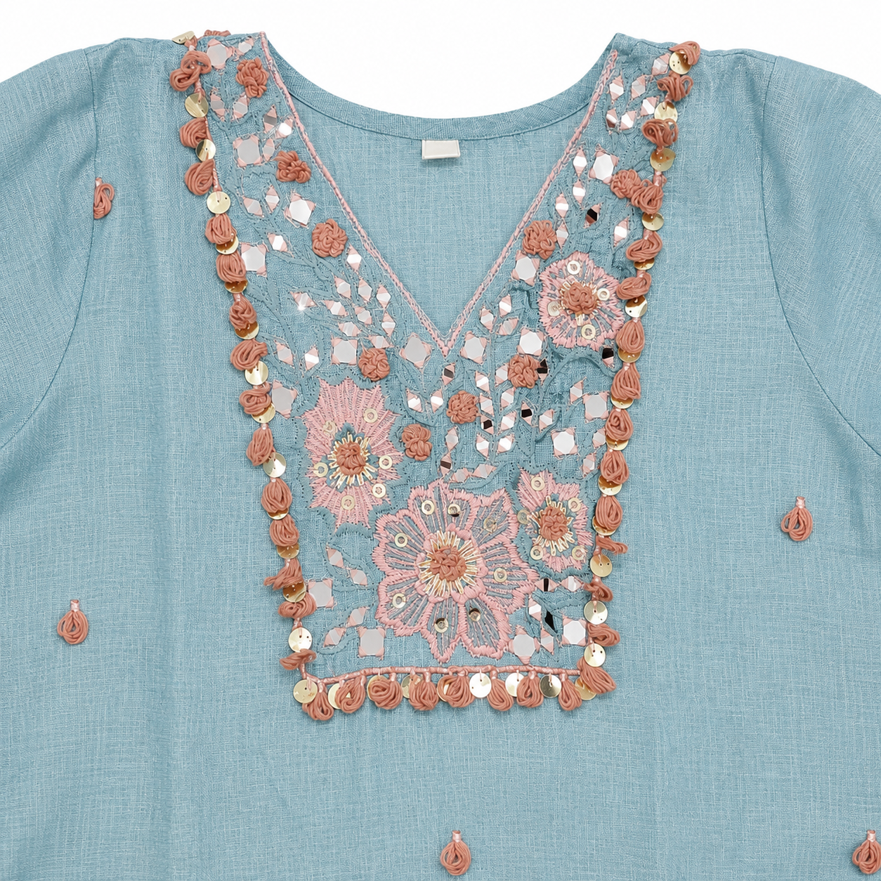 Pure Cotton Coord Set with Beautiful Handwork