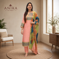 Premium Silk Kurta Set with jacquard woven detailing