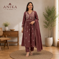 Premium Rich Cotton Frock Style Kurta Set