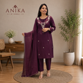 Chinnon Kurta Set with Moti work