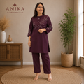 Maslin Coord set With Thread Work