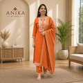 Mal Chanderi Kurta set