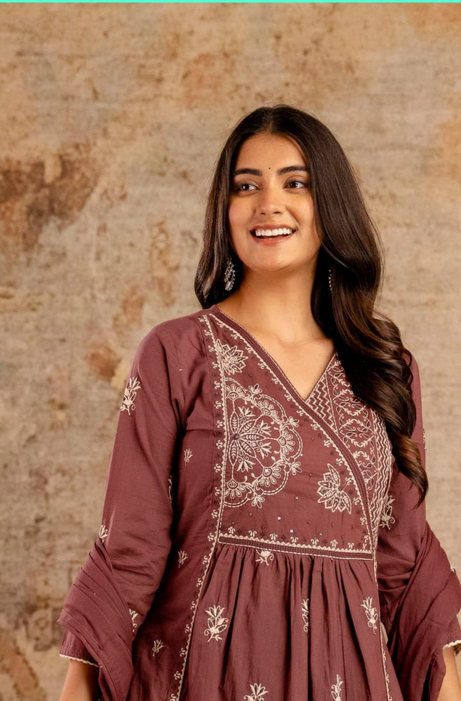 Premium Rich Cotton Frock Style Kurta Set